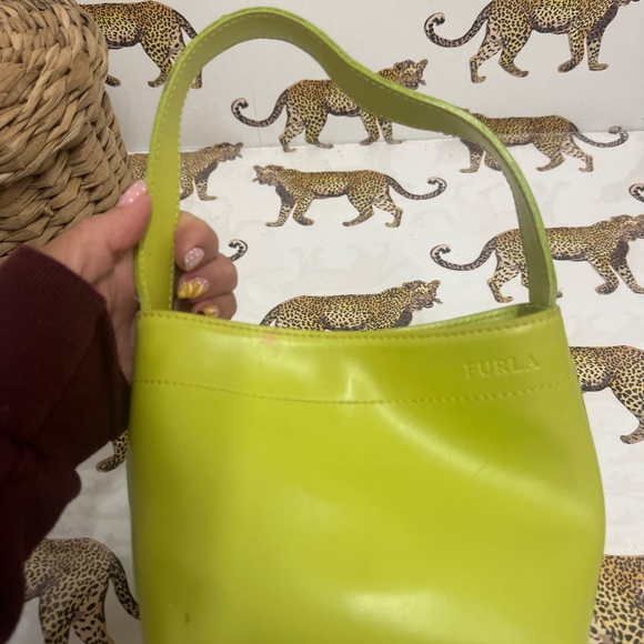 Lime Green Childrens Furla leather handbag - Picture 2 of 11